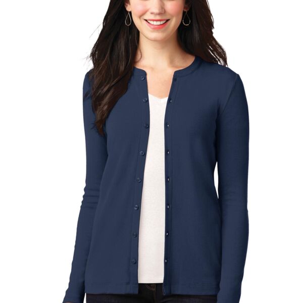 Women's Stretch Button-Front Cardigan Thumbnail